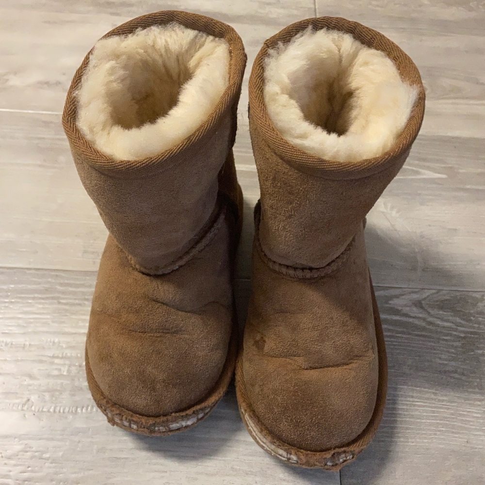 Brown Furry Kids UGGS